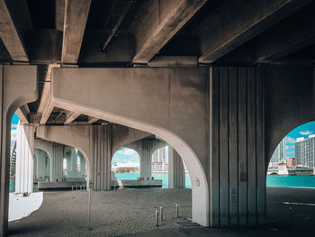 Interior of bridge