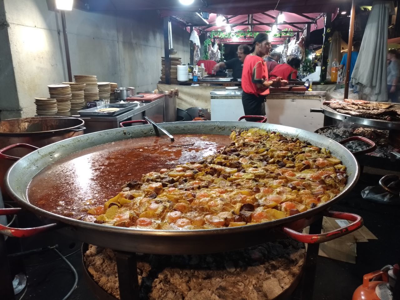 FOOD ON TABLE IN KITCHEN