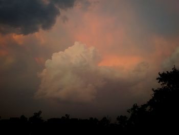 Low angle view of cloudy sky