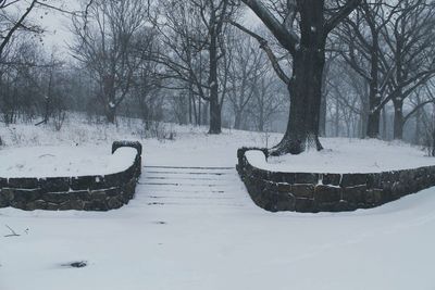 Scenic view of lake during winter