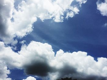 Low angle view of clouds in sky