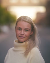 Portrait of a smiling young woman