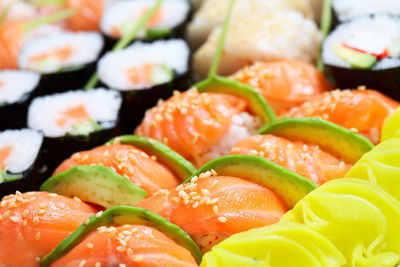 Close-up of sushi