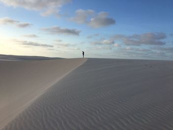 Scenic view of desert against sky