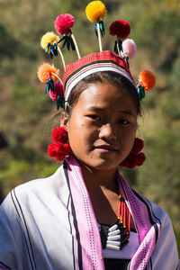 Close-up portrait of girl