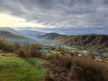 Scenic view of landscape against sky