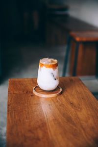 Close-up of coffee on table