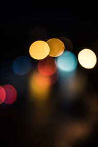 Defocused lights at night