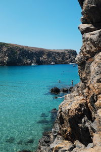 Cala domestica and its clear waters