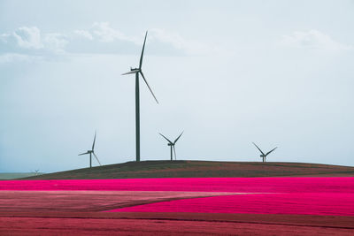 Wind turbine in fantasy land