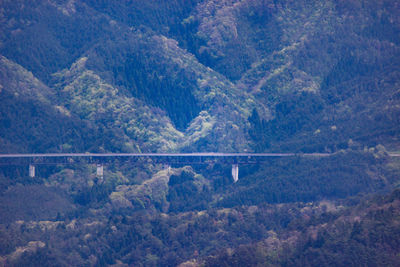 Scenic view of landscape and mountains