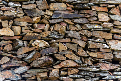 Full frame shot of stone wall