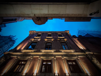 Low angle view of building against sky