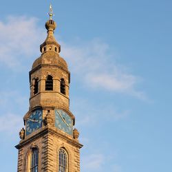 Low angle view of church against sky