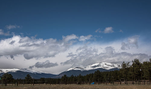 Panoramic view of landscape against sky