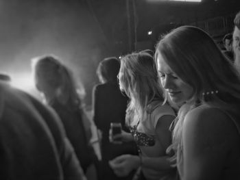 Young women enjoying in nightclub