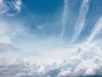 Low angle view of cloudy sky