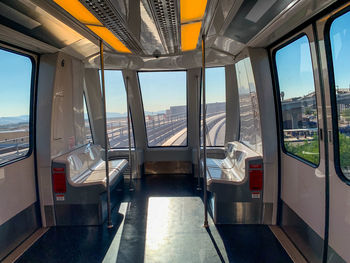 Interior of train