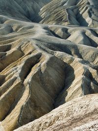 High angle view of arid landscape