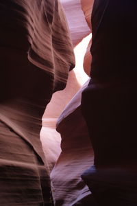 Low angle view of rock formation