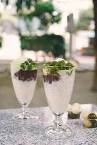 Close-up of drink on table