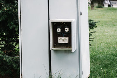 Close-up of an abandoned building