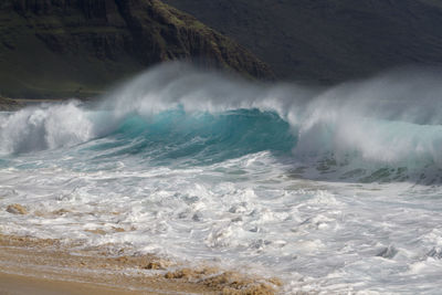 Scenic view of sea waves