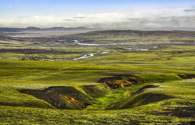 Scenic view of landscape against sky