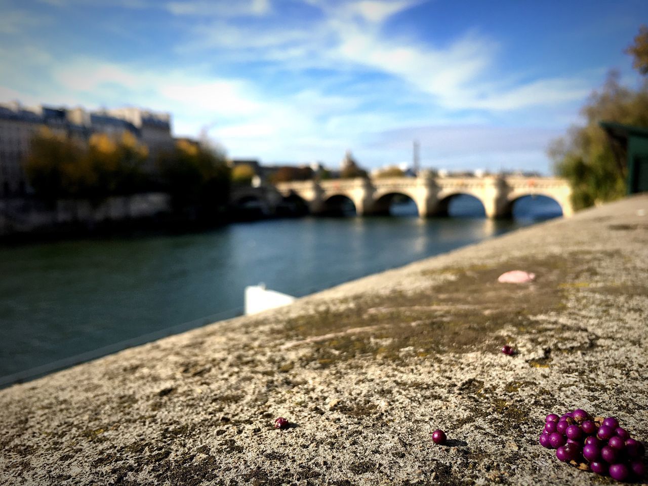 ARCH BRIDGE OVER RIVER AGAINST SKY