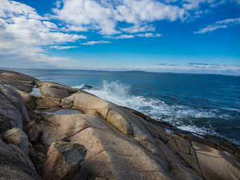 Scenic view of sea against sky