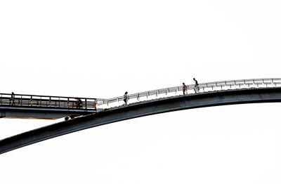 Low angle view of bridge against clear sky