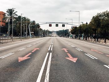 View of road passing through city