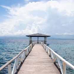 Pier leading to sea