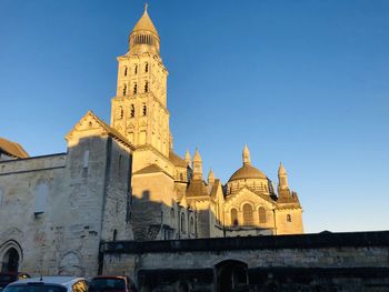 Low angle view of historical building against sky