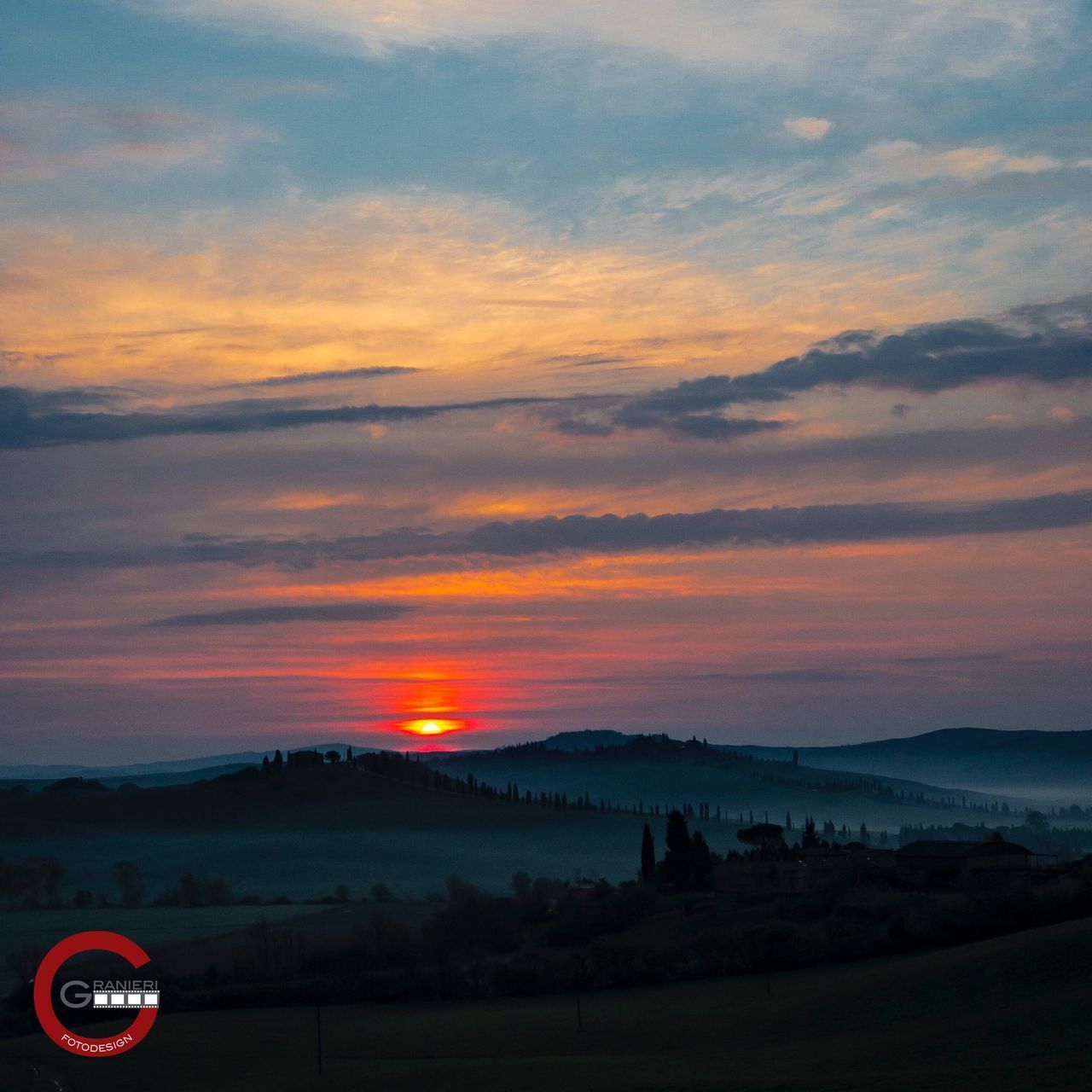 SILHOUETTE LANDSCAPE AGAINST SKY DURING SUNSET