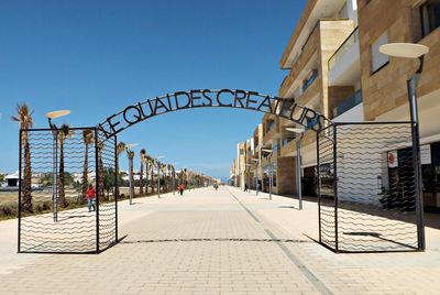 View of built structure against clear sky