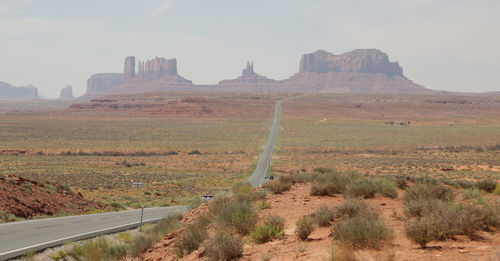 View of road passing through landscape