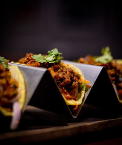 Close-up of food in plate