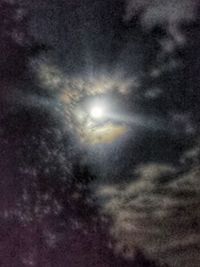 Scenic view of sky at night