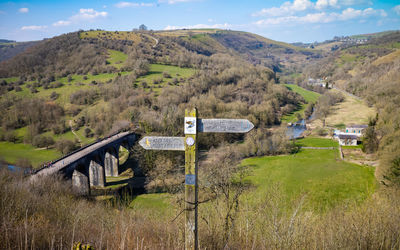 The view across monsal dale from monsal head in the peak district national park in derbyshire, uk. 