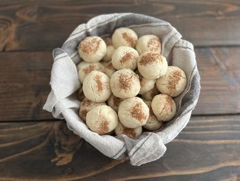 Close-up of mushrooms on table