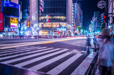 City street at night