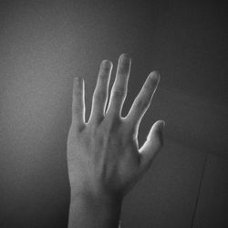 Close-up of human hand