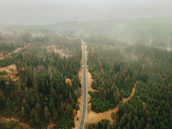 High angle view of landscape