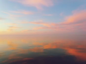 Low angle view of clouds in sky during sunset