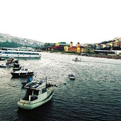 Boats in sea