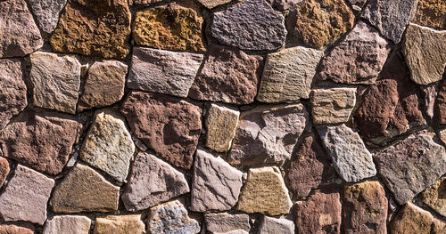 Full frame shot of stone wall