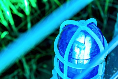 Close up of blue paint