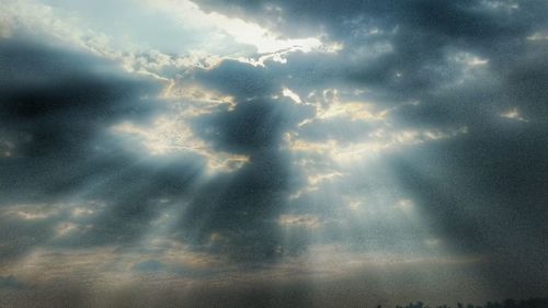 Low angle view of cloudy sky