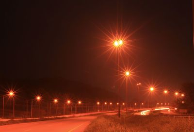The atmosphere on the highway at night, colorful car lights